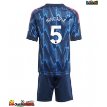 Camisa de Futebol Arsenal Piero Hincapie #5 Equipamento Secundário Infantil 2025-26 Manga Curta (+ Calças curtas)